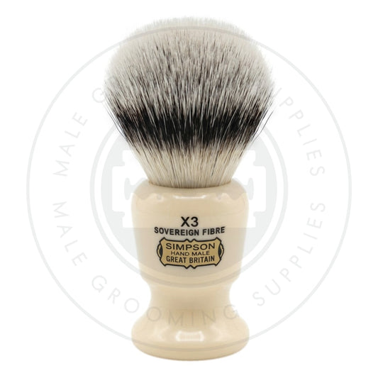 Simpsons 'The Commodore' Sovereign Synthetic Shaving Brush