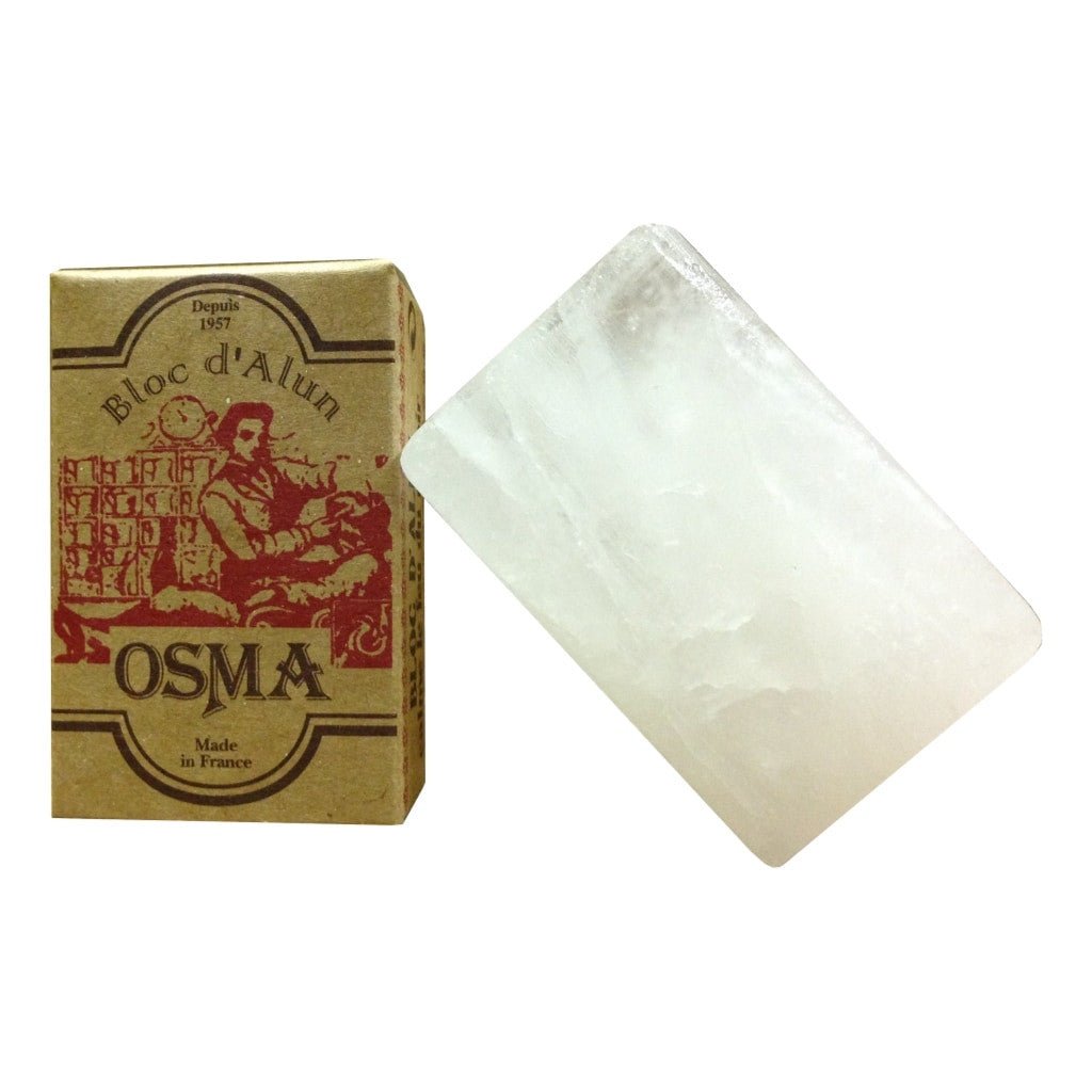 Osma Alum Block 75g for post-shave alum block guidance