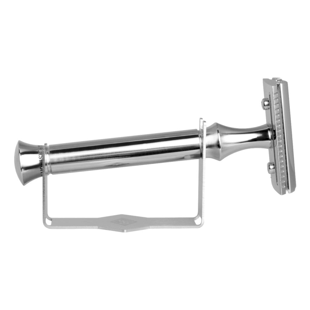 G&F Timor Universal Stainless Steel Safety Razor Holder with Razor