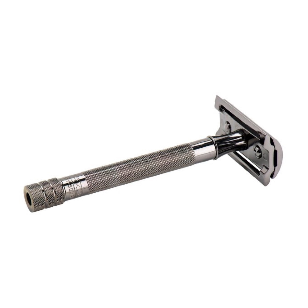 MERKUR 23C Metallic Grey safety razor rear view