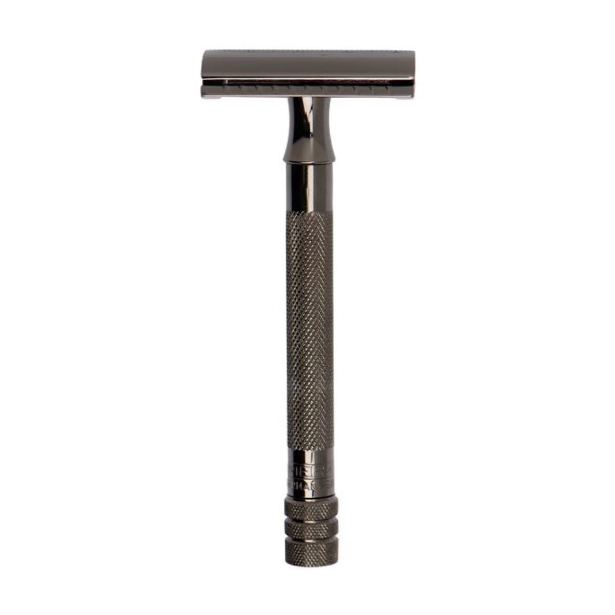 MERKUR 23C Metallic Grey safety razor top view