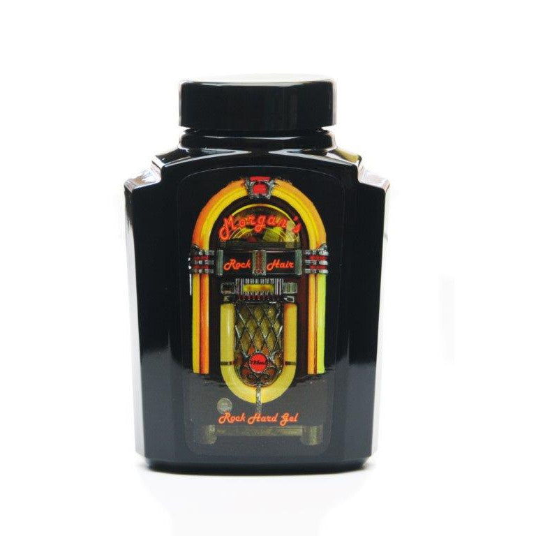 Morgan’s Rock Hard Gel In Retro Black Glass Jar – 125ml
