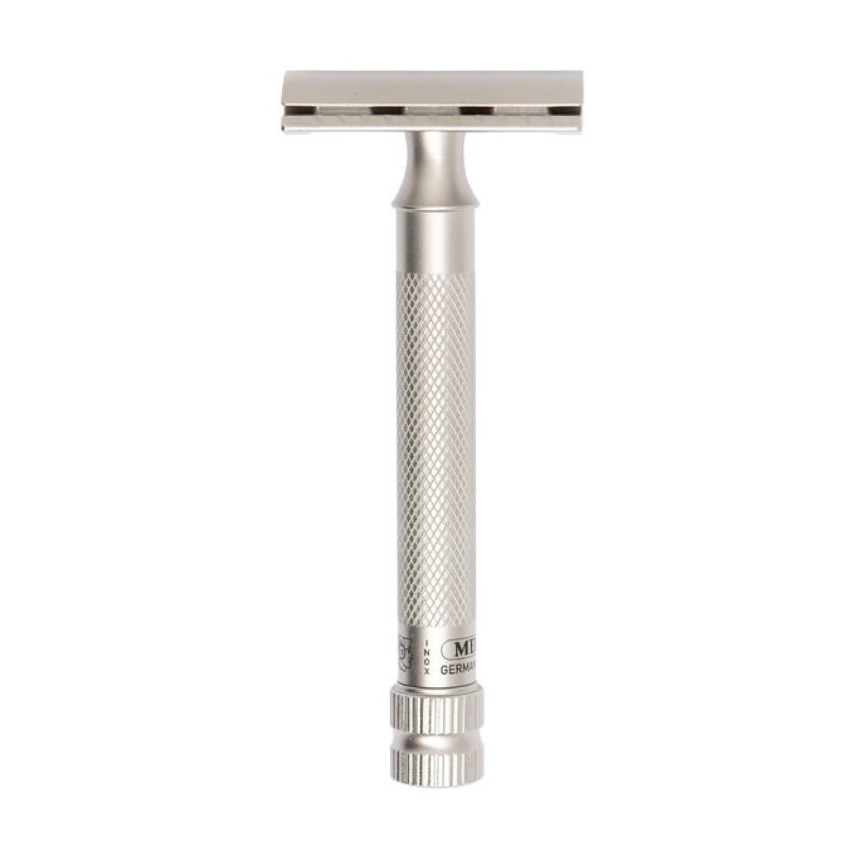 MERKUR 34 INOX XL Satin safety razor top view