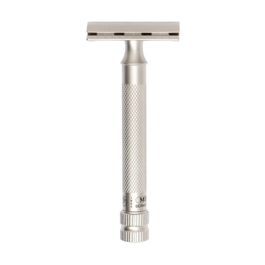MERKUR 34 INOX XL Satin safety razor top view
