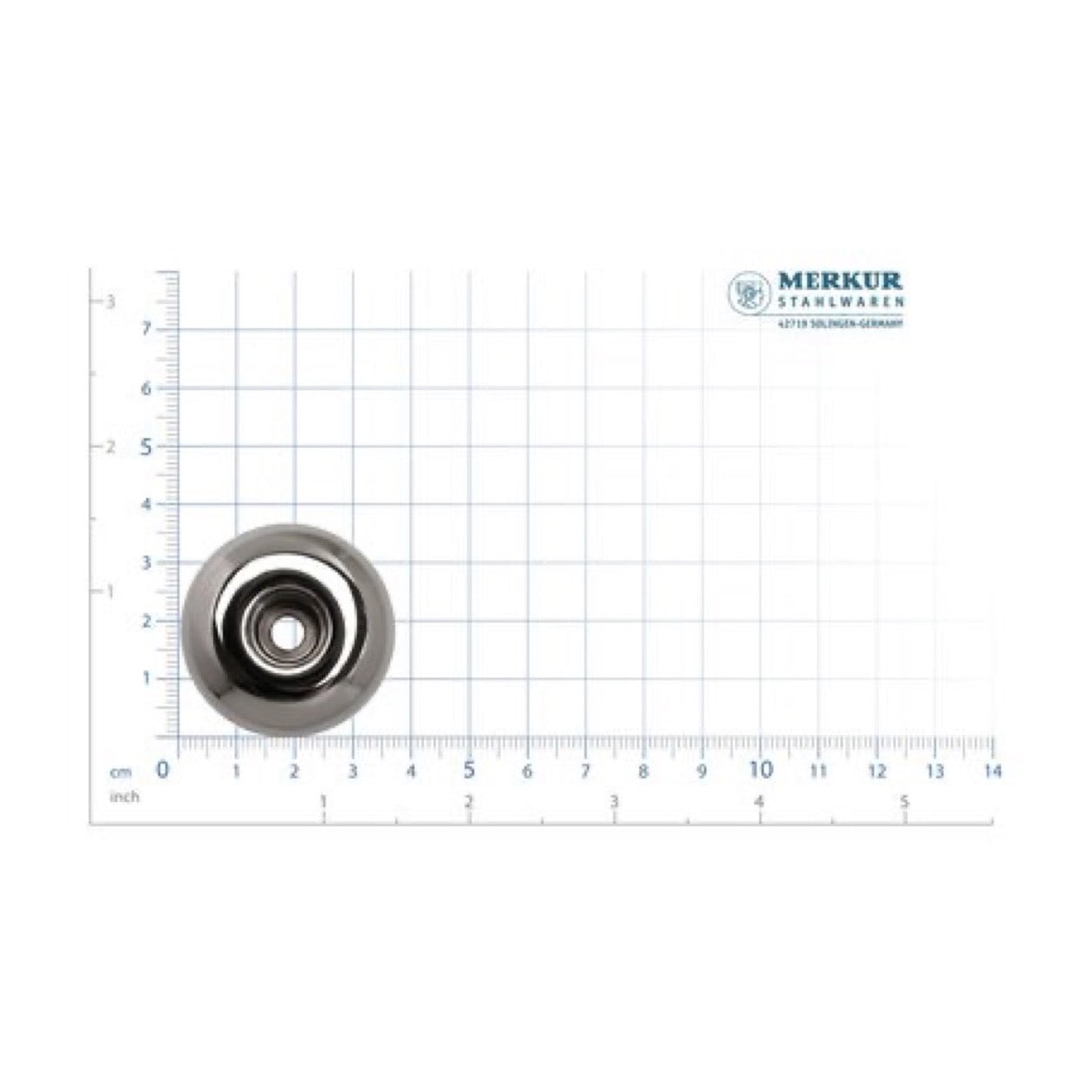 MERKUR 4006 Metallic Grey razor stand scale view