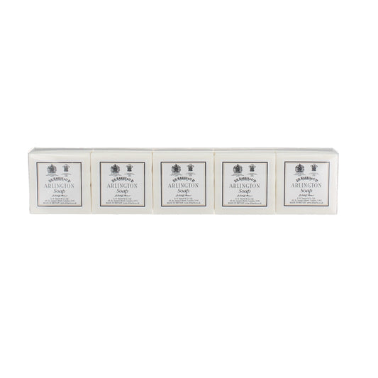 D.R. Harris Arlington Guest Soap 5 x 40g pack of triple-milled soap bars