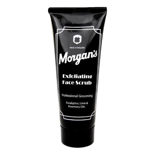 Morgans Exfoliating Scrub 100ml tube with ivory palm seed powder for smoother looking skin
