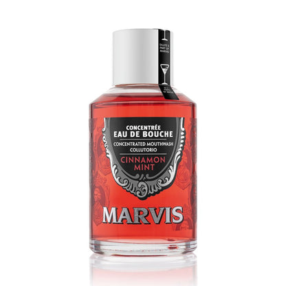 Marvis Cinnamon Mint Mouthwash 120ml front bottle