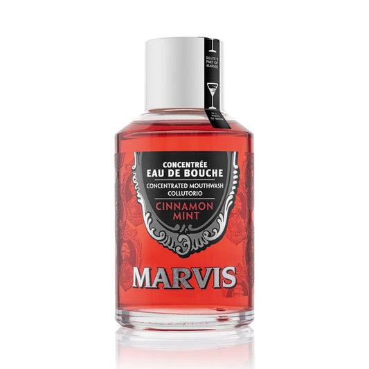 Marvis Cinnamon Mint Mouthwash 120ml front bottle