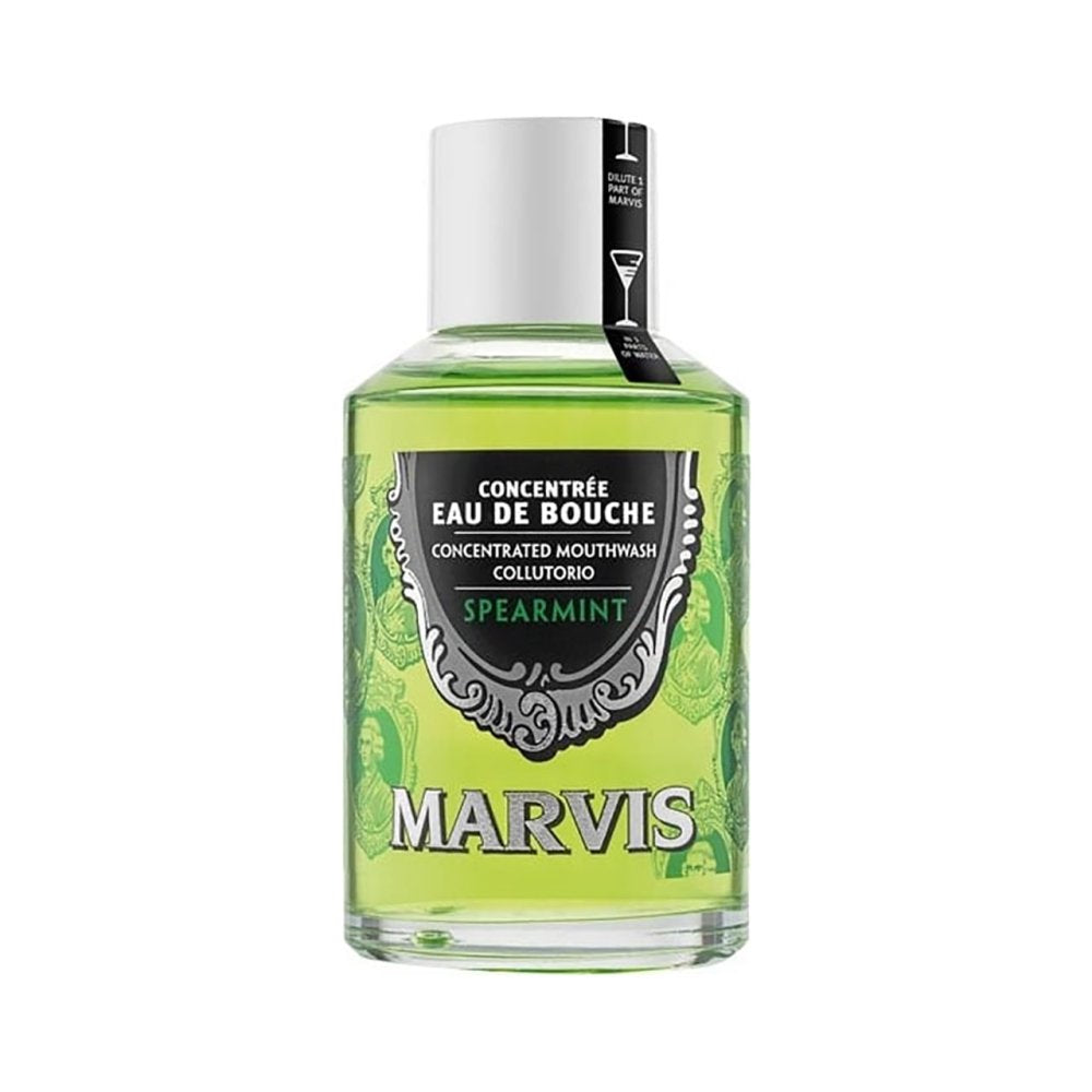 Marvis Spearmint Mouthwash 120ml front bottle