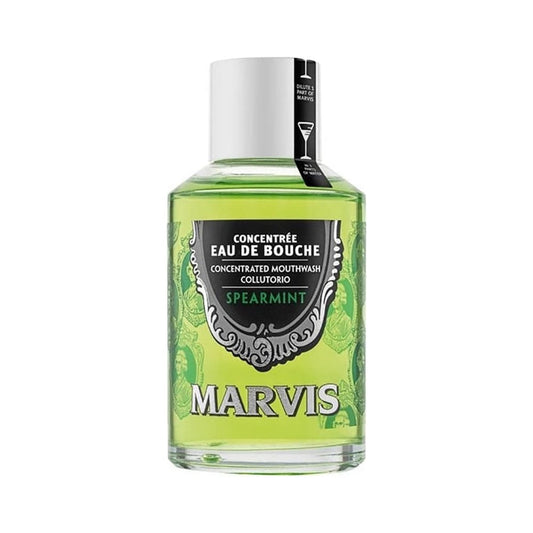Marvis Spearmint Mouthwash 120ml front bottle