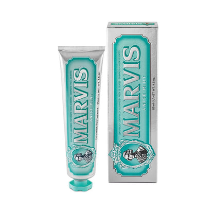 Marvis Anise Mint Toothpaste 85ml tube front detail