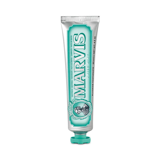 Marvis Anise Mint Toothpaste 85ml carton front detail