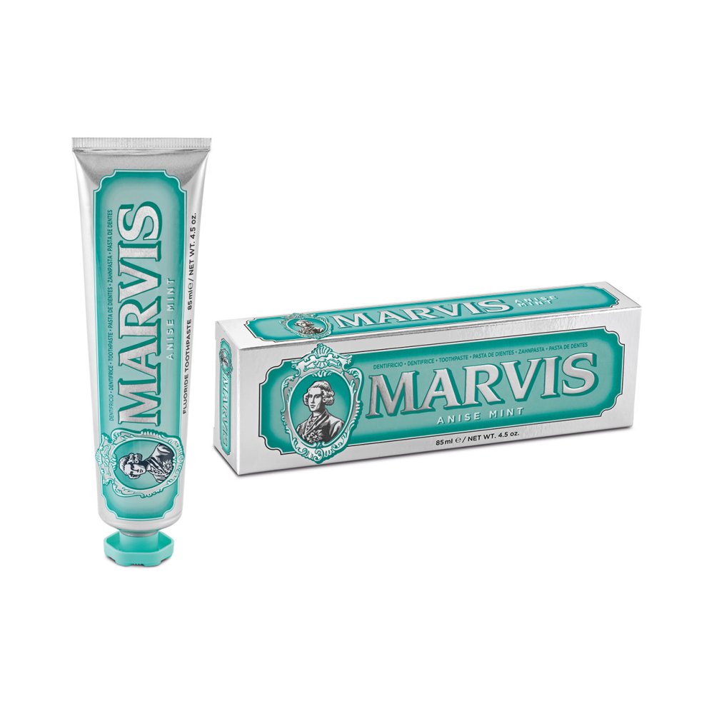 Marvis Anise Mint Toothpaste 85ml tube and carton front
