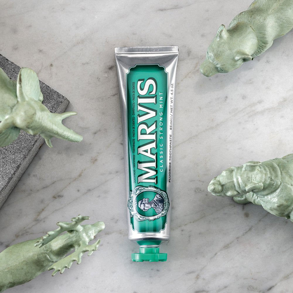 Marvis Classic Strong Mint Toothpaste 85ml carton side panel
