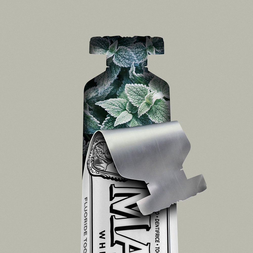 Marvis Whitening Mint Toothpaste 85ml tube back detail