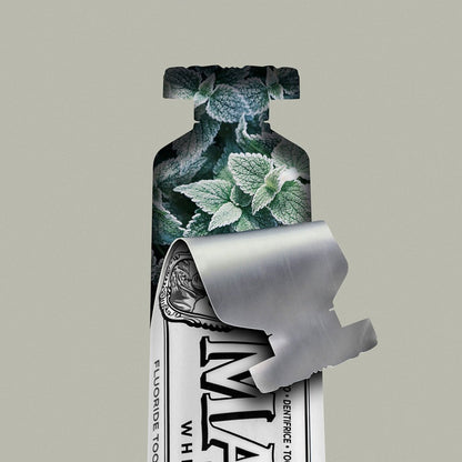 Marvis Whitening Mint Toothpaste 85ml tube back detail