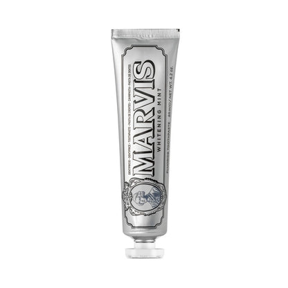 Marvis Whitening Mint Toothpaste 85ml tube front detail