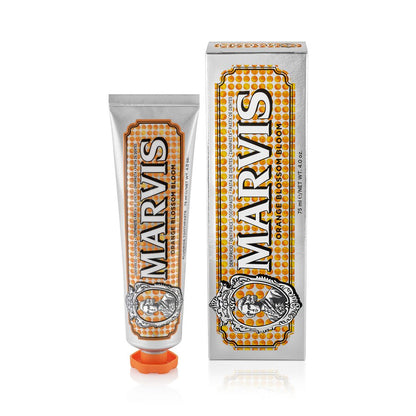 Marvis Orange Blossom Bloom Toothpaste 75ml tube and carton front