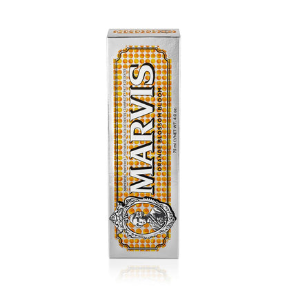 Marvis Orange Blossom Bloom Toothpaste 75ml carton front detail
