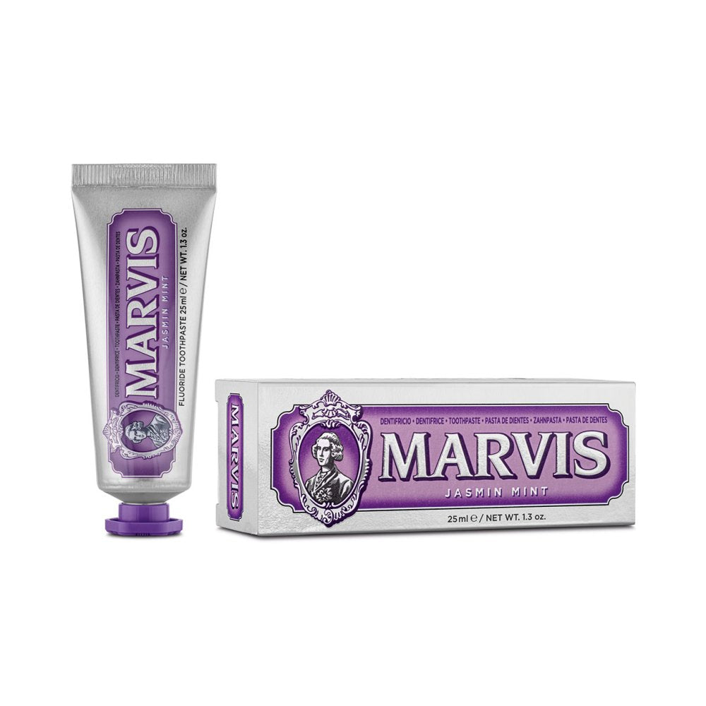 Marvis Jasmin Mint Toothpaste 25ml tube front detail