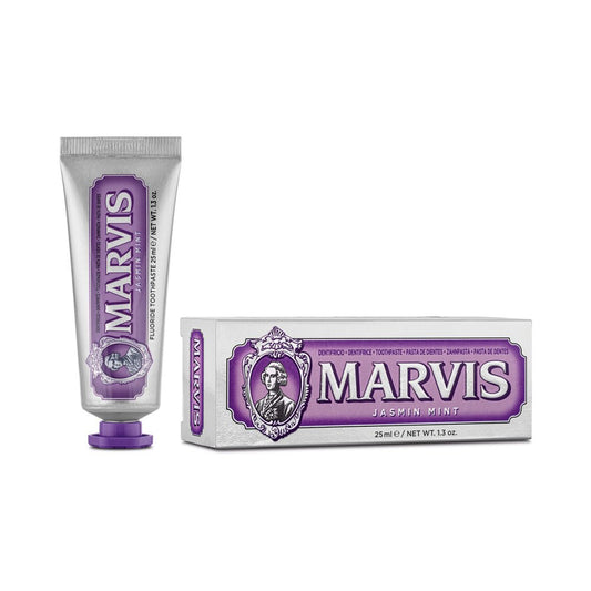 Marvis Jasmin Mint Toothpaste 25ml tube front detail