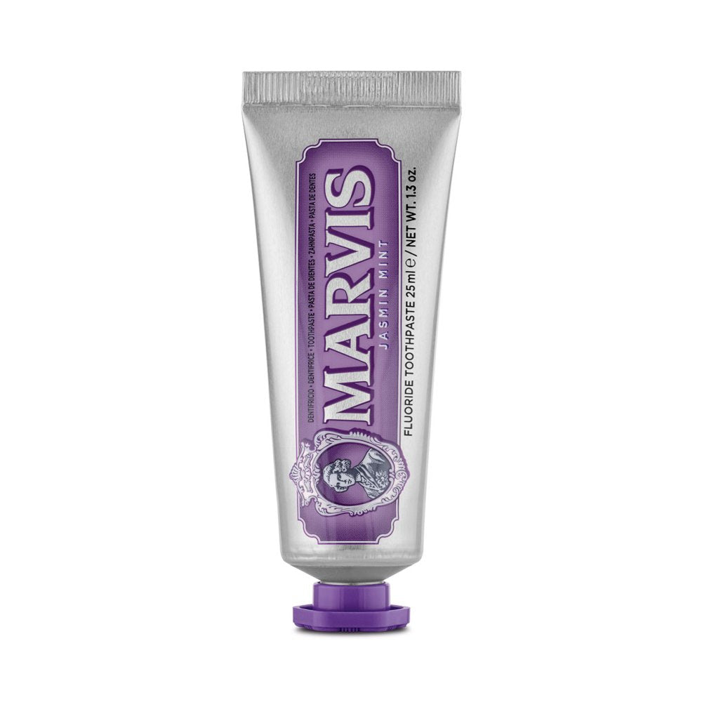 Marvis Jasmin Mint Toothpaste 25ml carton front detail