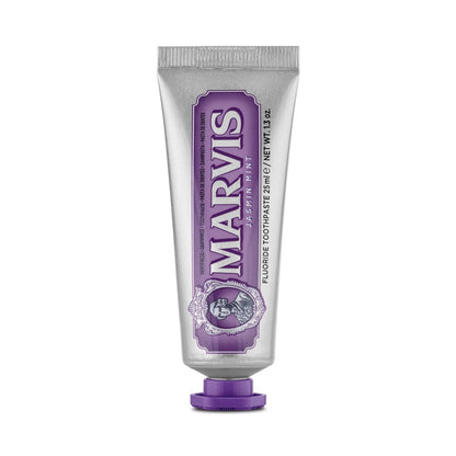 Marvis Jasmin Mint Toothpaste 25ml carton front detail