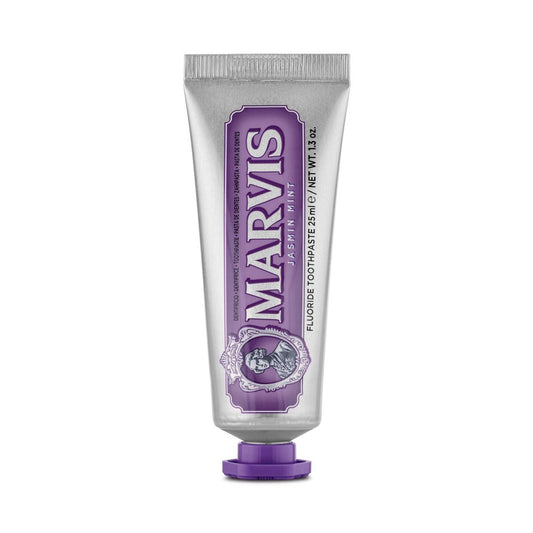 Marvis Jasmin Mint Toothpaste 25ml carton front detail