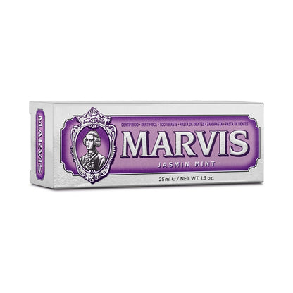Marvis Jasmin Mint Toothpaste 25ml tube side detail