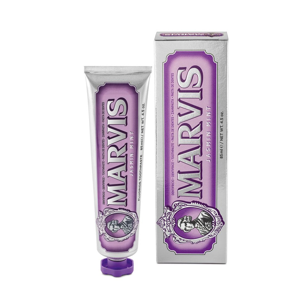 Marvis Jasmin Mint Toothpaste 85ml tube front detail
