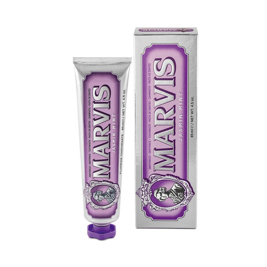 Marvis Jasmin Mint Toothpaste 85ml tube front detail