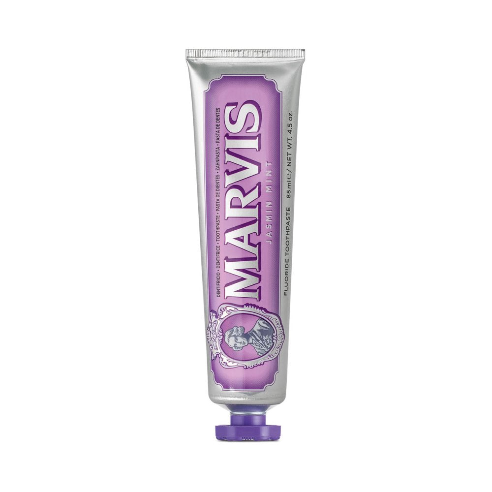 Marvis Jasmin Mint Toothpaste 85ml carton front detail