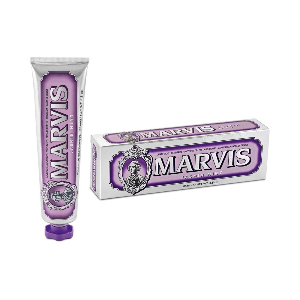 Marvis Jasmin Mint Toothpaste 85ml tube back detail