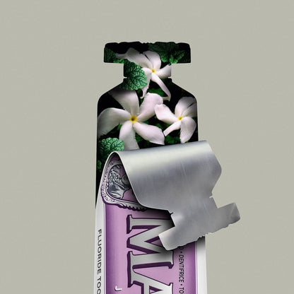 Marvis Jasmin Mint Toothpaste 85ml cap and tube detail