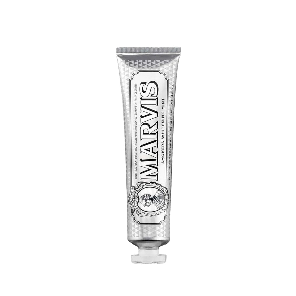Marvis Smokers Whitening Mint Toothpaste 85ml tube side detail