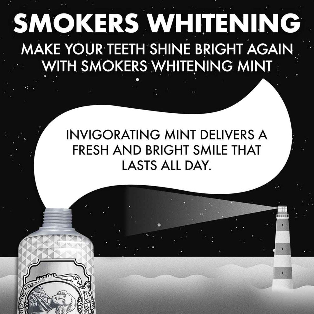 Marvis Smokers Whitening Mint Toothpaste 85ml carton front detail