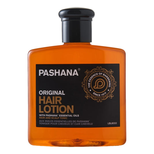 Pashana Original Hair Lotion in 250ml bottle with musky sweet tobacco scent and essential oils.