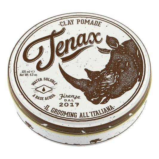 Tenax Clay Pomade 125ml aluminium jar for strong matte hold texture and volume