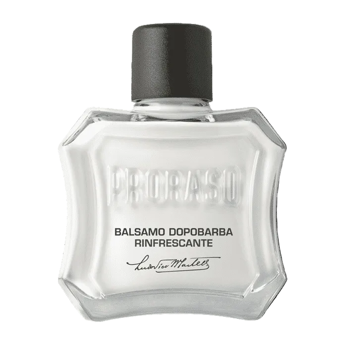 Proraso Green After Shave Balm 100ml bottle with eucalyptus oil and menthol for post shave comfort