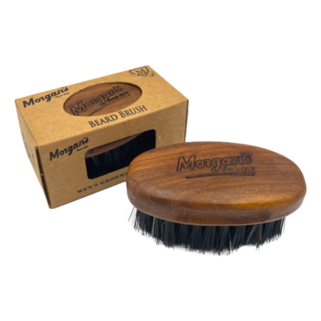 Morgan’s Beard Brush – Military Style Grooming Brush With Mixed Bristles - Small