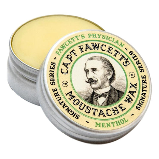 Captain Fawcett Physician Menthol Moustache Wax In Aluminium Tin Supporting Men’s Mental Health