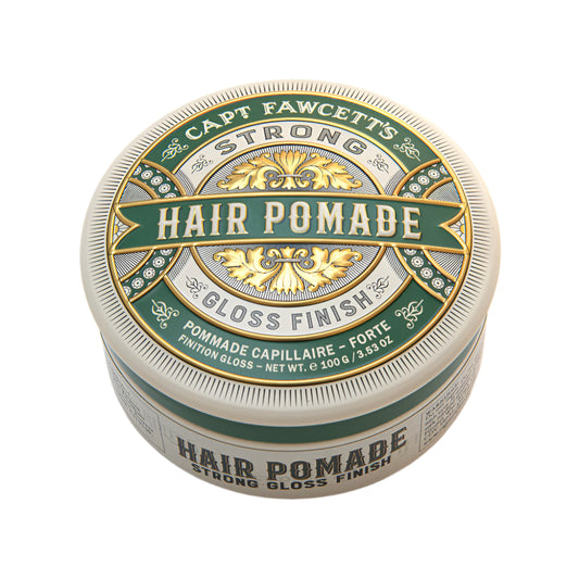 Captain Fawcett Strong Hold High Gloss Pomade 100g For Medium To Thick Hair