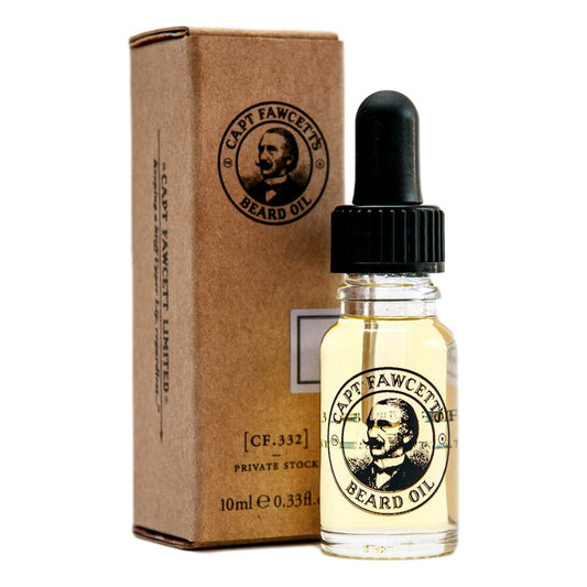 Captain Fawcett Private Stock Beard Oil 10ml Travel Size For Beard Care