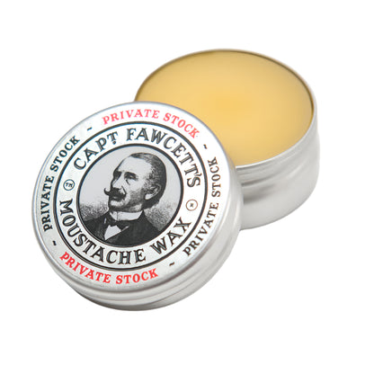 Captain Fawcett Private Stock Moustache Wax 15ml In Aluminium Tin