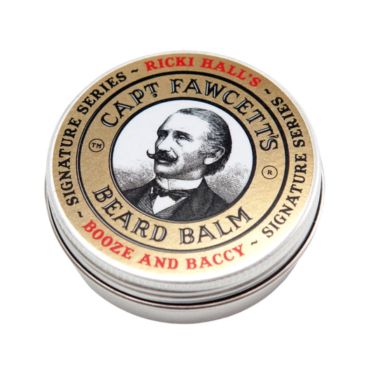Captain Fawcett Booze & Baccy Beard Balm 60ml In Screw-Top Tin