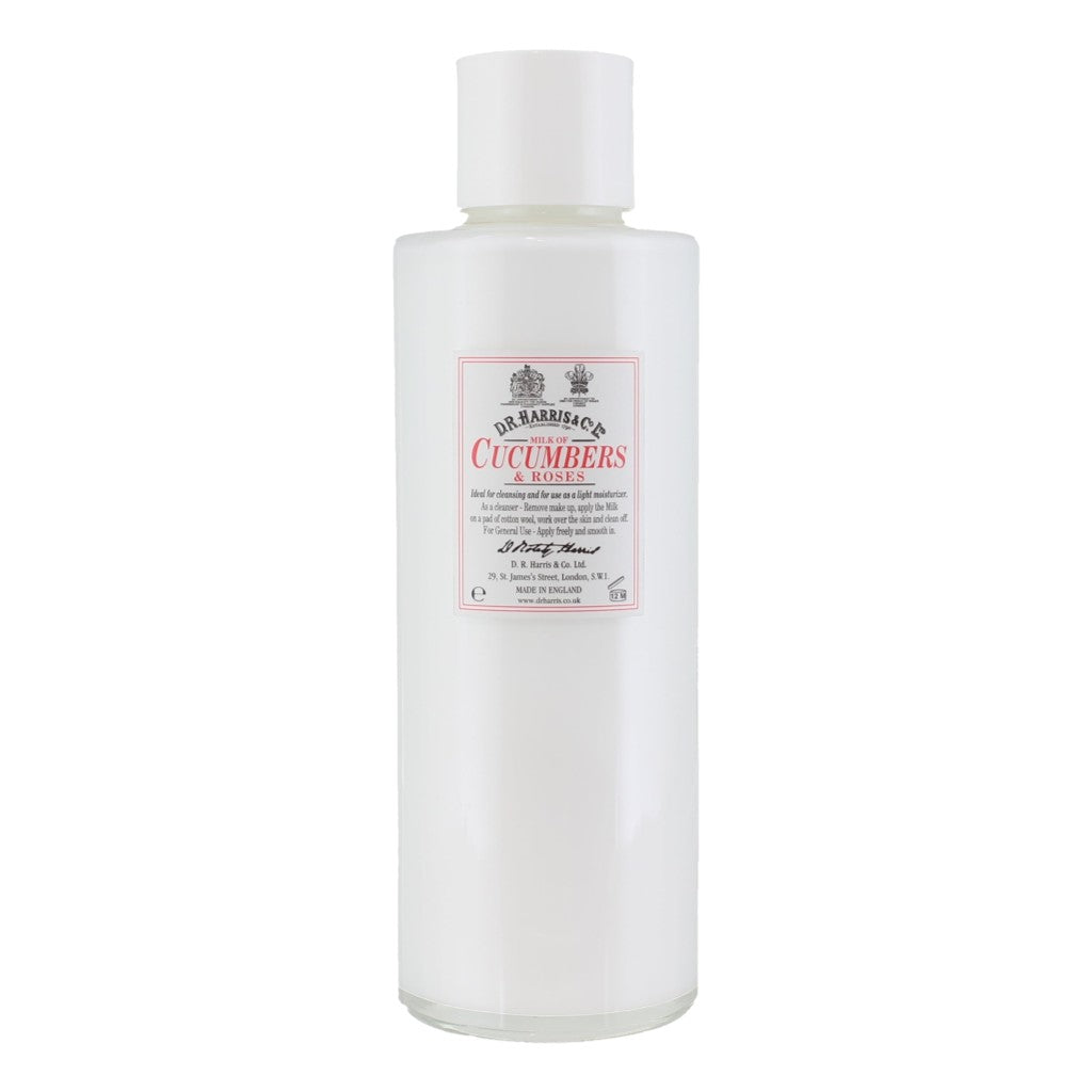 D.R. Harris Milk Of Cucumber & Roses Lotion For Normal To Oily Skin - 500ml Glass Bottle