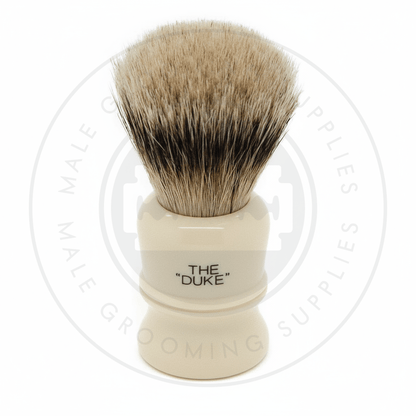 Simpsons Duke faux ivory shaving brush with Best or Pure Badger hair - D3 Best - Back