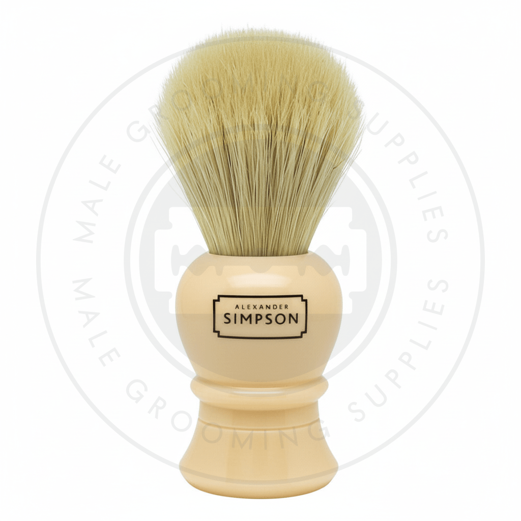 Alexander Simpson Farringdon faux ivory boar bristle shaving brush