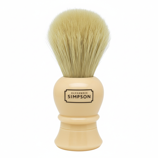 Alexander Simpson Farringdon faux ivory boar bristle shaving brush